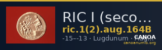 RIC I (second edition) Augustus 164B — CANOA