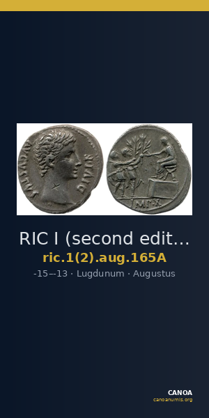 RIC I (second edition) Augustus 165A — CANOA
