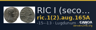 RIC I (second edition) Augustus 165A — CANOA