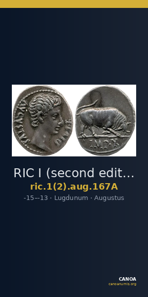 RIC I (second edition) Augustus 167A — CANOA