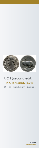 RIC I (second edition) Augustus 167B — CANOA