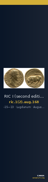 RIC I (second edition) Augustus 168 — CANOA