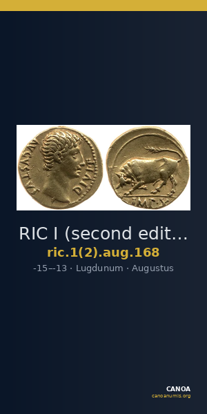 RIC I (second edition) Augustus 168 — CANOA