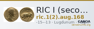 RIC I (second edition) Augustus 168 — CANOA