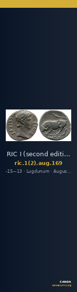 RIC I (second edition) Augustus 169 — CANOA