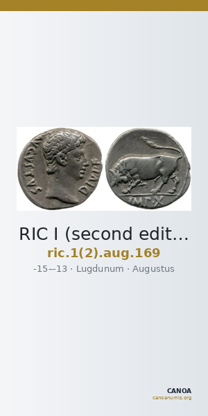 RIC I (second edition) Augustus 169 — CANOA