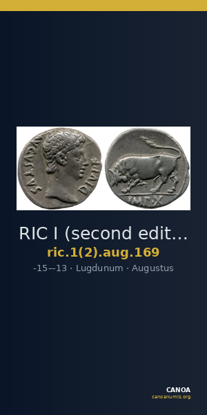 RIC I (second edition) Augustus 169 — CANOA