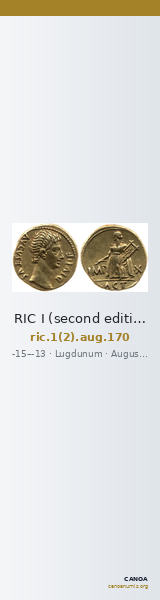 RIC I (second edition) Augustus 170 — CANOA