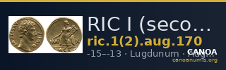 RIC I (second edition) Augustus 170 — CANOA