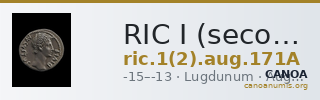 RIC I (second edition) Augustus 171A — CANOA