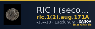 RIC I (second edition) Augustus 171A — CANOA