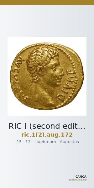 RIC I (second edition) Augustus 172 — CANOA