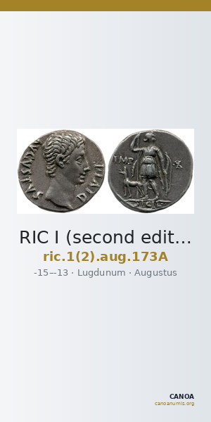 RIC I (second edition) Augustus 173A — CANOA