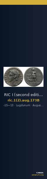 RIC I (second edition) Augustus 173B — CANOA
