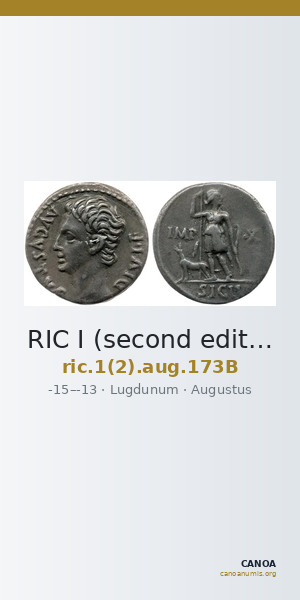 RIC I (second edition) Augustus 173B — CANOA