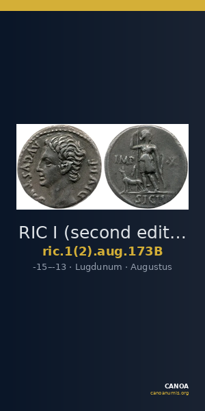 RIC I (second edition) Augustus 173B — CANOA