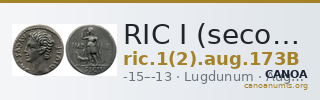 RIC I (second edition) Augustus 173B — CANOA