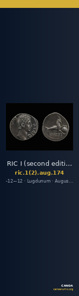 RIC I (second edition) Augustus 174 — CANOA
