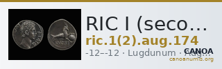 RIC I (second edition) Augustus 174 — CANOA