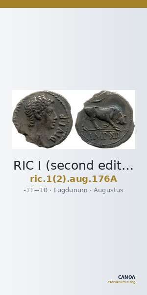 RIC I (second edition) Augustus 176A — CANOA