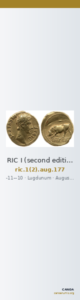 RIC I (second edition) Augustus 177 — CANOA