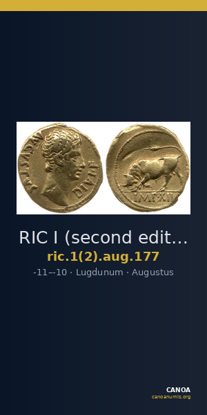 RIC I (second edition) Augustus 177 — CANOA