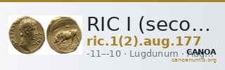 RIC I (second edition) Augustus 177 — CANOA