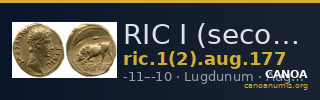 RIC I (second edition) Augustus 177 — CANOA