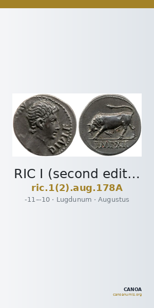 RIC I (second edition) Augustus 178A — CANOA