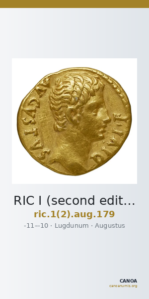 RIC I (second edition) Augustus 179 — CANOA