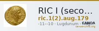 RIC I (second edition) Augustus 179 — CANOA