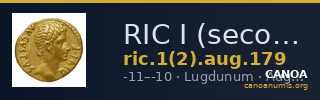 RIC I (second edition) Augustus 179 — CANOA