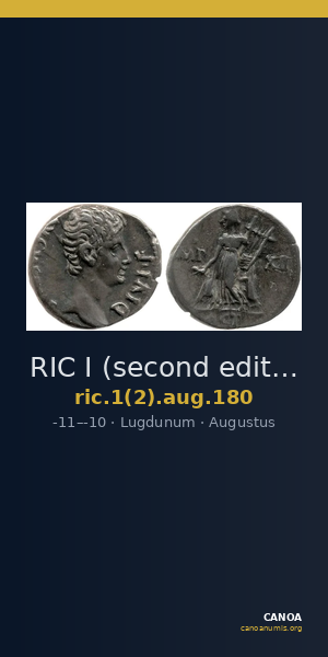 RIC I (second edition) Augustus 180 — CANOA