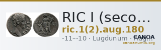 RIC I (second edition) Augustus 180 — CANOA