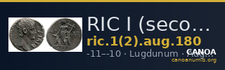 RIC I (second edition) Augustus 180 — CANOA