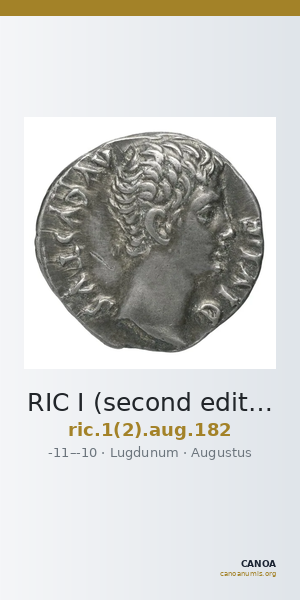 RIC I (second edition) Augustus 182 — CANOA