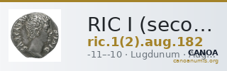 RIC I (second edition) Augustus 182 — CANOA