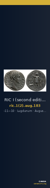 RIC I (second edition) Augustus 183 — CANOA