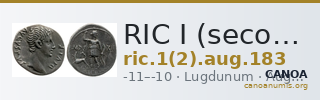 RIC I (second edition) Augustus 183 — CANOA