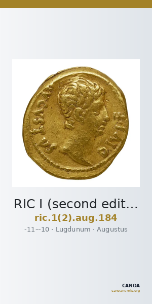 RIC I (second edition) Augustus 184 — CANOA