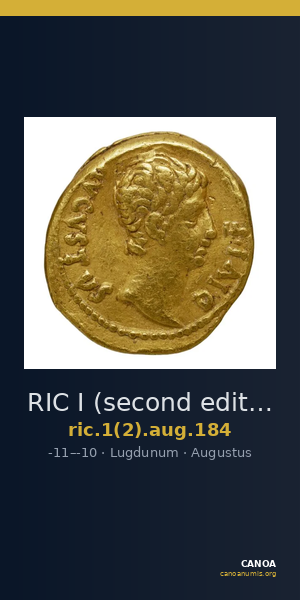 RIC I (second edition) Augustus 184 — CANOA