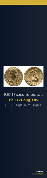 RIC I (second edition) Augustus 185 — CANOA