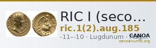 RIC I (second edition) Augustus 185 — CANOA