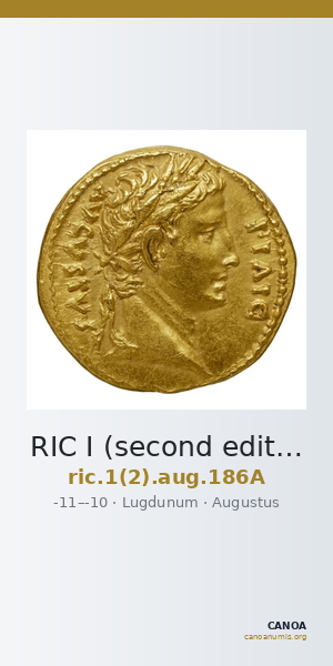 RIC I (second edition) Augustus 186A — CANOA