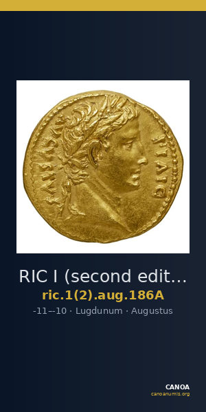 RIC I (second edition) Augustus 186A — CANOA