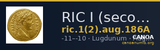 RIC I (second edition) Augustus 186A — CANOA