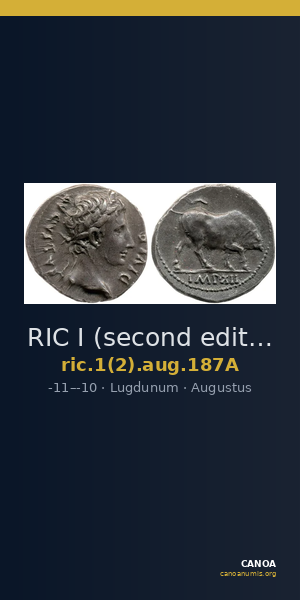 RIC I (second edition) Augustus 187A — CANOA