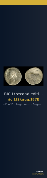RIC I (second edition) Augustus 187B — CANOA