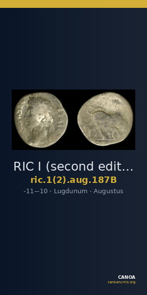 RIC I (second edition) Augustus 187B — CANOA