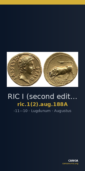 RIC I (second edition) Augustus 188A — CANOA